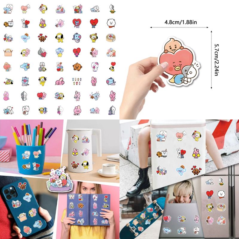 BT 2 1 치미 쿠키 코야 RJ 슈키 망 스티커 고채 - Cookies Pack 리뷰 및 가격