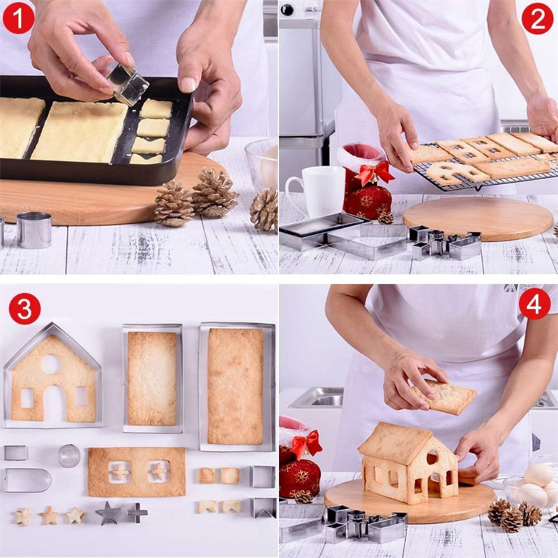 3D 크리스마스 진저브레드 하우스 쿠키 커터 세트 스테 - Cookies Pack 리뷰 및 가격